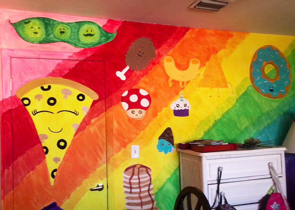 Kawaii Girls Room Mural pt 2