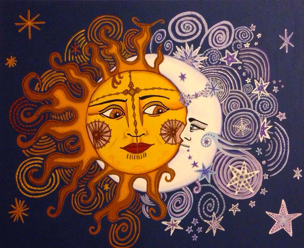 Sun and Moon Embrace